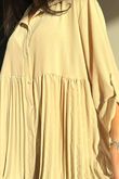 Suki Pleat Smock Blouse Stone /7=